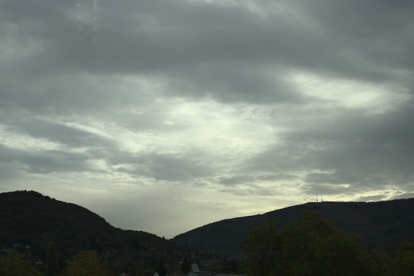 mountains with clouds