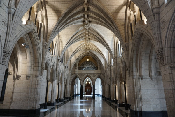 Interior of Canadian Parliament