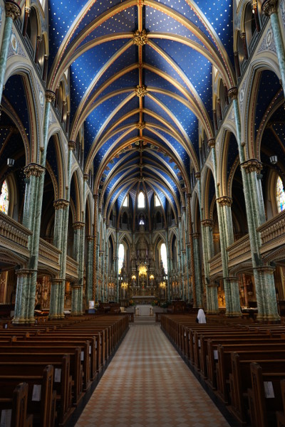 ceiling with stars in the church