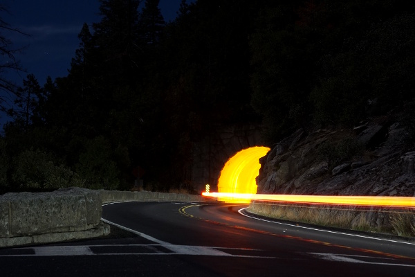 tunnel in Yosemite