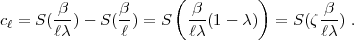                       (         )
cl = S( b-)- S( b) = S -b-(1- c)  = S(z b-) .
       lc      l       lc               lc  