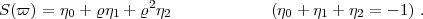 S(p)  = j +  rj + r2j             (j  + j + j  = - 1) .
         0     1     2              0    1   2  