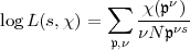              sum   x(pn)
logL(s,x) =     ----ns
             p,n nN p  