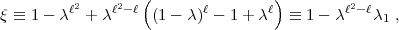          2     2  (               )         2
q  =_  1- cl + cl- l (1-  c)l- 1+ cl = _  1 - cl -lc1 ,
