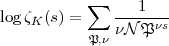             sum   ---1---
logzK (s) =    nN Pns
            P,n
